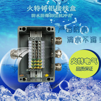 One-in-three-out explosion-proof junction box with terminal work control box cast aluminium waterproof case outdoor power line box Sub-wire box