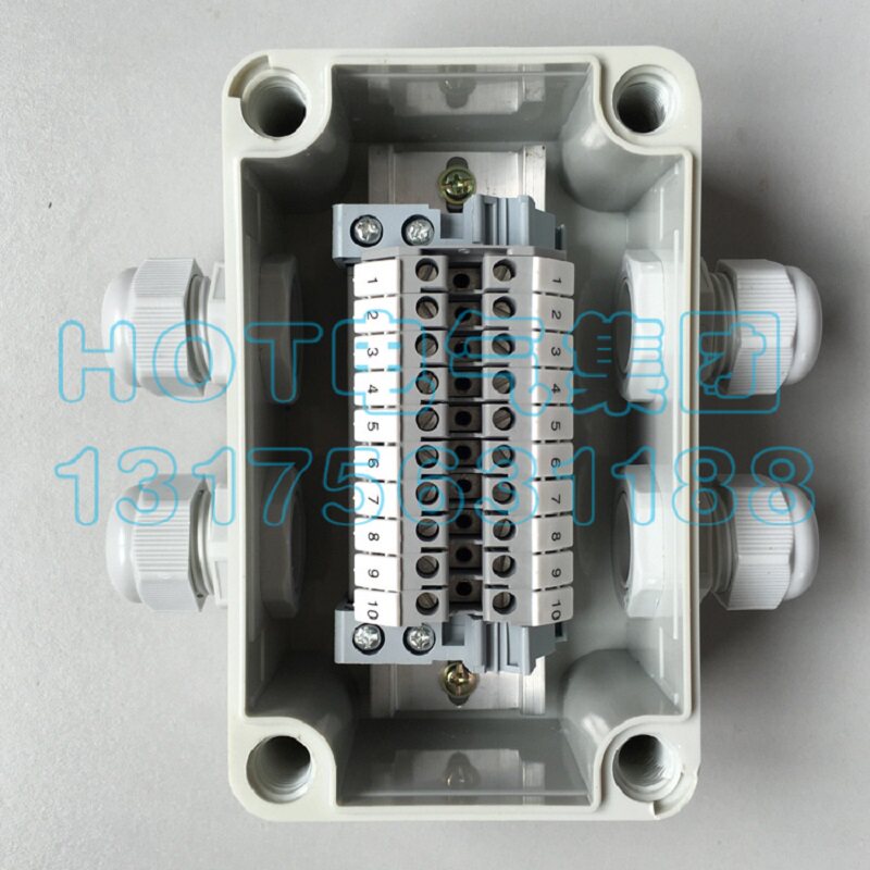 Two-in-two-out outdoor waterproof junction box with terminal power over-wire box distribution box distribution box power control box wire distribution wire box