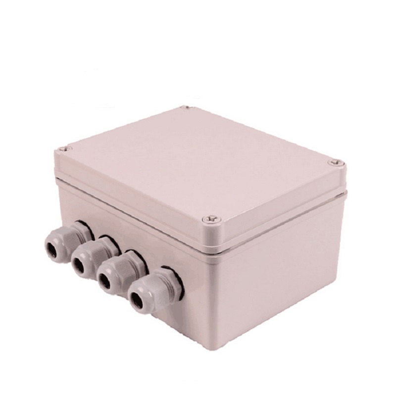 Four-in-four-out outdoor waterproof junction box with terminal power over-wire box Confluence box Seal box Cable splitting wire box