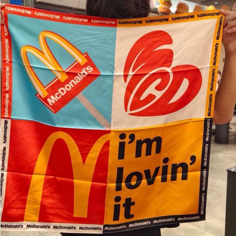 G-Dragon Mcdonald's Limited Edition Scarf Bow High-Value Hair Accessory Collection Decorative Gift Unisex Sun Protection G-Dragon Mcdonald's Limited Edition Scarf Bow High-Value Hair Accessory Collection Decorative Gift Unisex Sun Protection