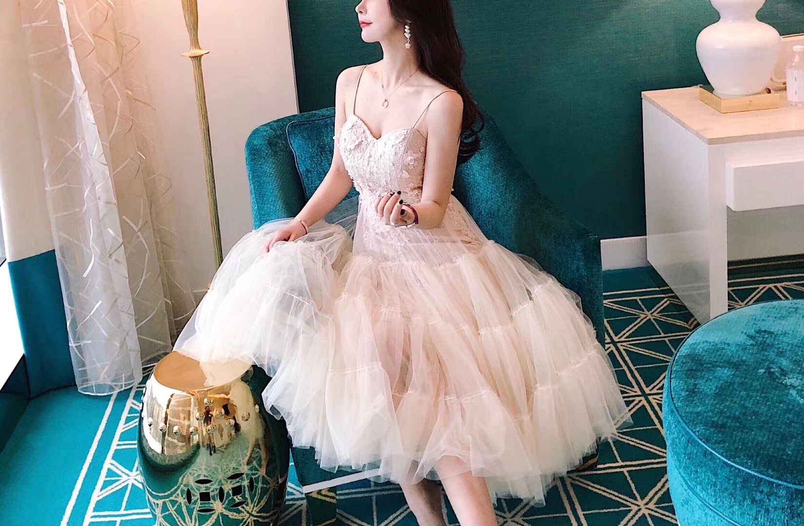 Robe du soir en Maille - Ref 3211740 Image 3