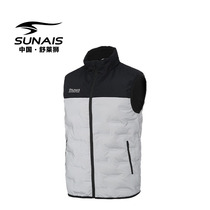 Sholey Lion 2021 Coloured splicing down waistcoat Windproof Shield for Snow Shoulder Sleeveless Jacket Thickened Waistcoat Vest Man