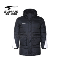 Sholey lion 2021 autumn and winter in long style collision color splicing design cotton clothes outdoor sport big clothes cotton clothes jacket man