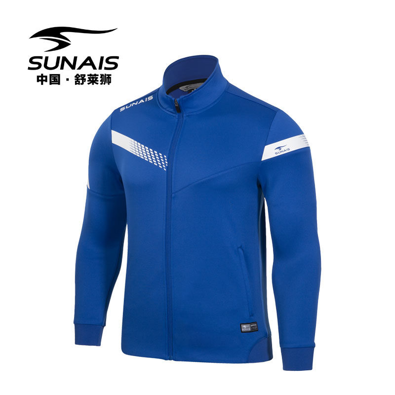 Schulelion Outdoor Upright Collar Jacket Knit Sport Running Jersey Men's Football Team Training Suit Teenagers Long Sleeve Jacket
