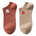 Phiên bản Hàn Quốc của đôi tất thêu dễ thương Cotton Joker thấp giúp bé gái vớ Vớ xu hướng ống ngắn nam và nữ vớ tất cao cổ Bít tất nữ