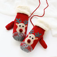 Утолщенный недоуздок с темно-красным рождественским оленем