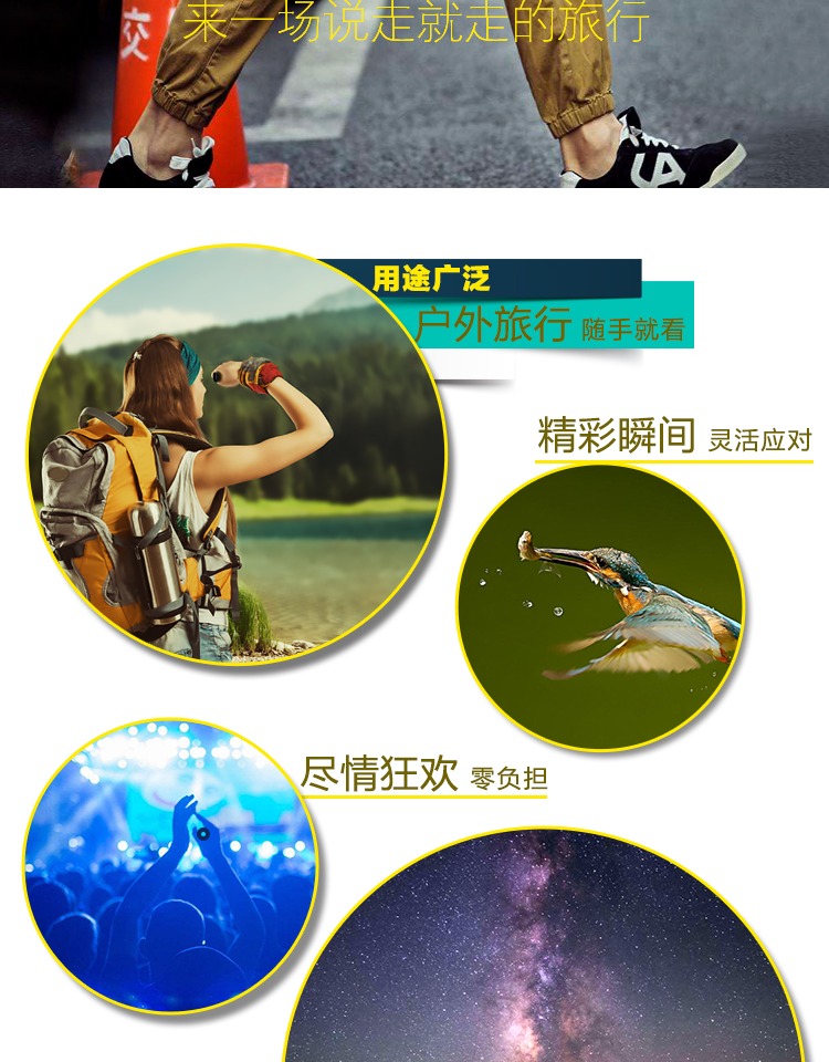 Portable Mini Monocular Pocket HD Du lịch ngoài trời Kính thiên văn bỏ túi Hòa nhạc Trẻ em tuyệt vời - Kính viễn vọng / Kính / Kính ngoài trời ống nhòm bushnell 10x42