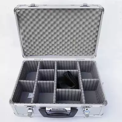 Douyin car Beauty film storage emergency spare hardware toolbox electrical maintenance aluminum box with partition