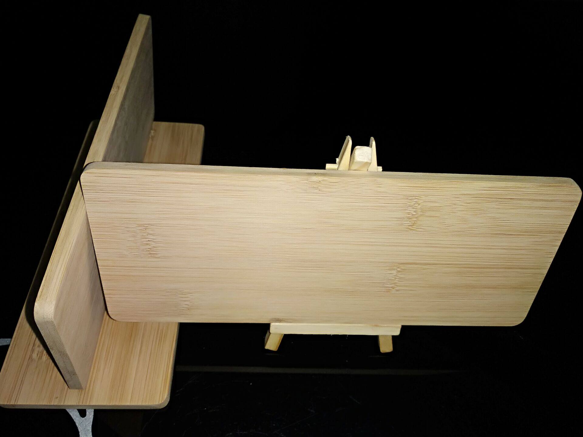 Bamboo Plate Raw Material Bamboo Engraving Sweep Scanning Two-Dimensional Code Wooden Plaque Set Up Stand-Up Parking Desk Pendulum Card Mobile Phone Base