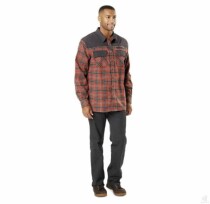 5 11 classic spring and autumn long-sleeved shirt 511 mens cotton breathable and wear-resistant red plaid flannel shirt