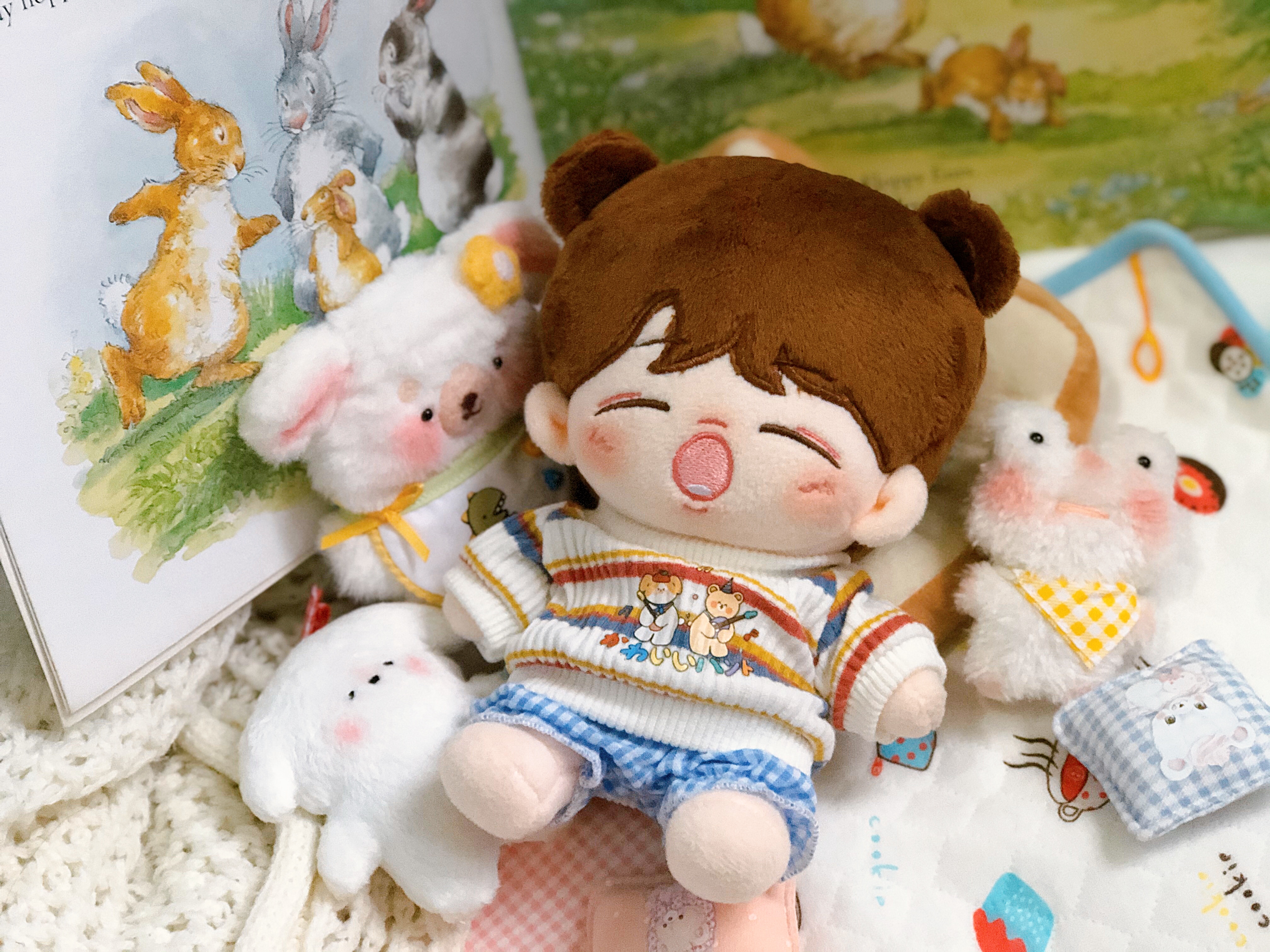 After the year to send back) 20cm dog theme oversize doll vests, waitwear cotton clothes cotton doll