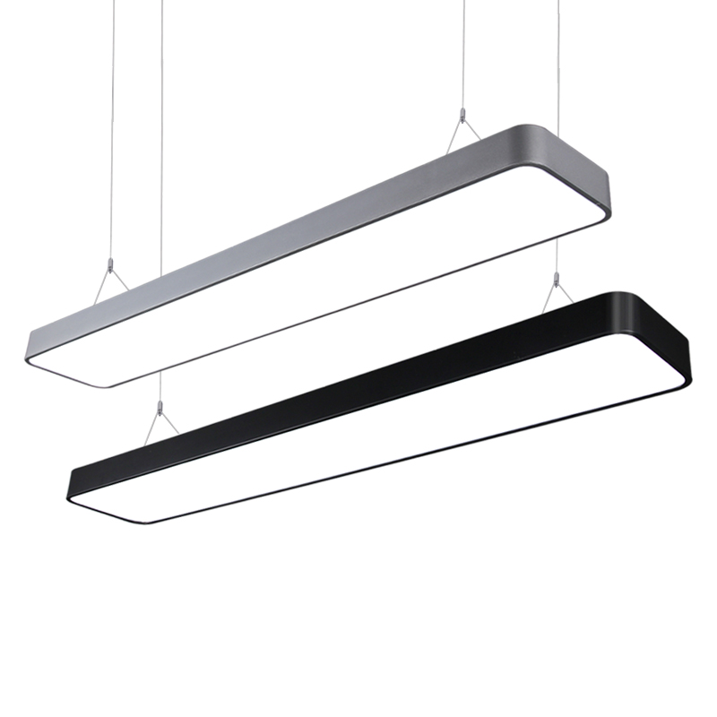 LED Office Chandelights Strip Lighting Office Chandeliery Lights Commercial Lighting Office Building Books Room Aluminum Lamps