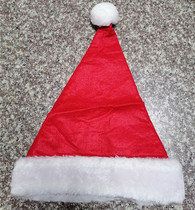Santa hat childrens plush hat adult childrens short headwear event party decoration Christmas Santa hat