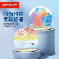 Speedospeedospeyspeedoswimming cap Универсальный взрослый взрослый не полосатый двойной ношение плавательной кепки