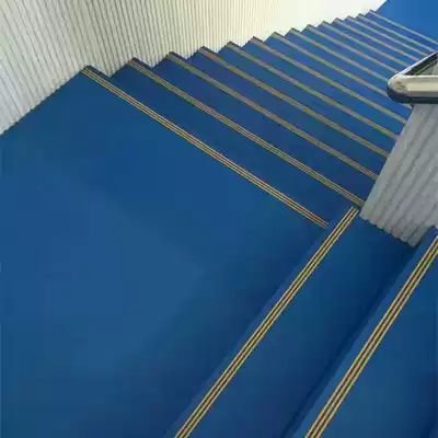 PVC stair step kindergarten staircase non-slip mat PVC stair floor patch litchi pattern non-slip environmentally friendly floor mat