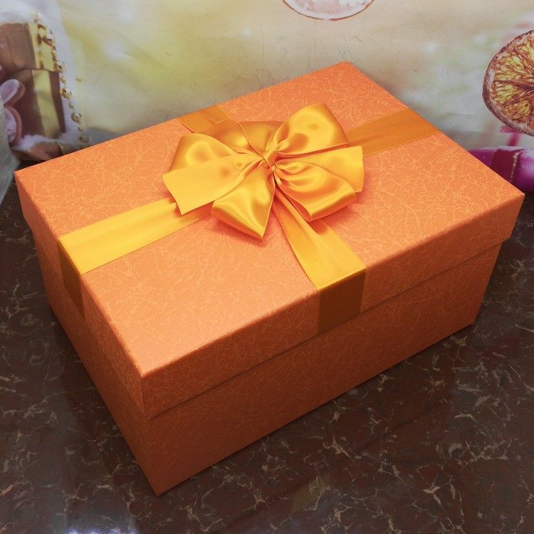 [USD 8.55] gold oversized gift box rectangular large gift box wedding