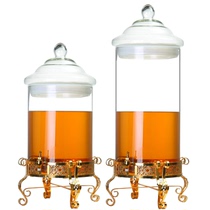 Large size lead-free sparkling wine bottle diameter 30cm high to 80cm with metal base soak altar high welcome wine bottle