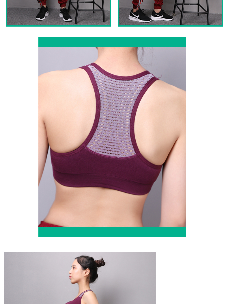 Áo ngực thể thao nữ đồ lót chống sốc đào tạo chuyên nghiệp chạy BRA fat MM yoga khô nhanh tập thể dục kích thước lớn ao nguc the thao