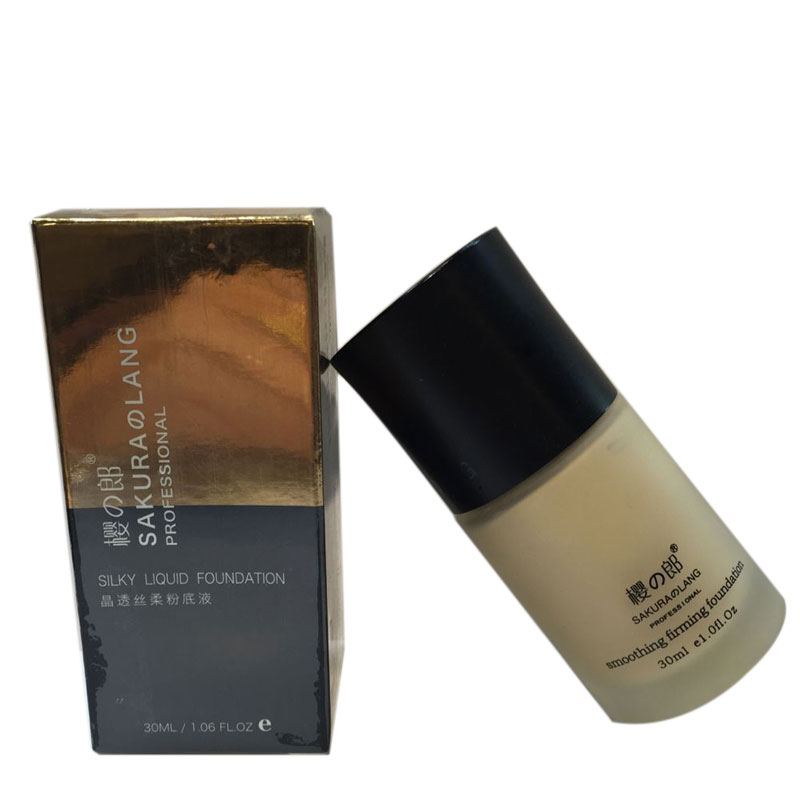 Sakura Lang Makeup Crystal Smooth Silk Foundation Cream Cream Kem dưỡng ẩm Bare Control Oil Makeup BB Cream Net Red Student Makeup Artist - Nền tảng chất lỏng / Stick Foundation phấn nước dior