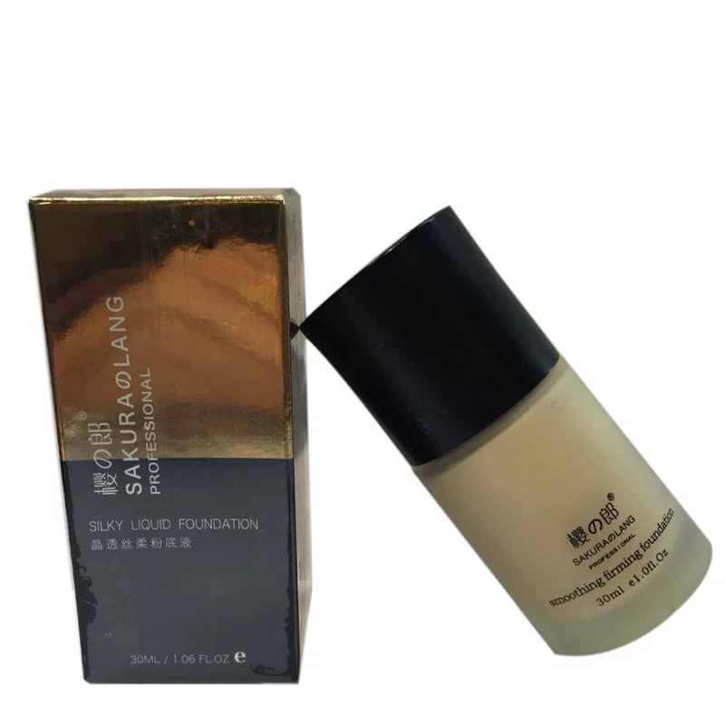 Sakura Lang Makeup Crystal Smooth Silk Foundation Cream Cream Kem dưỡng ẩm Bare Control Oil Makeup BB Cream Net Red Student Makeup Artist - Nền tảng chất lỏng / Stick Foundation