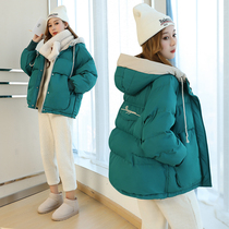 Bread clothing womens ins short 2021 Winter new style puffy hipster a word version student down cotton clothing fashion trend