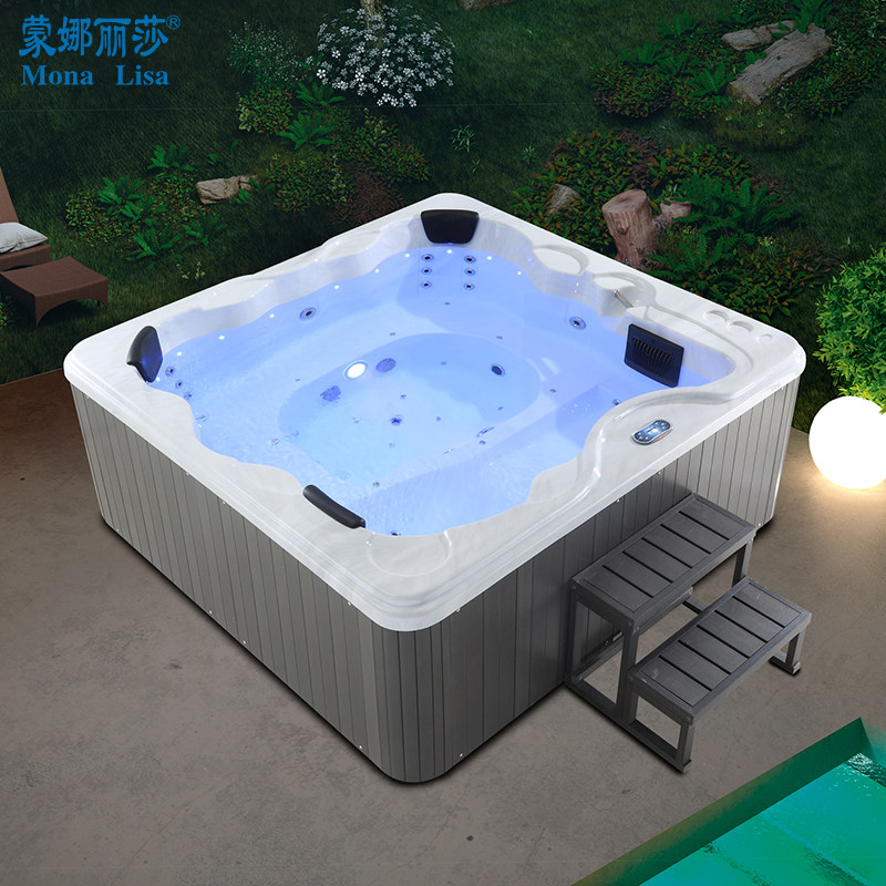 Mona Lisa Home Luxury Outdoor Fully Automatic Smart Thermostatic Surf Massage Super Large Villa Garden Bath