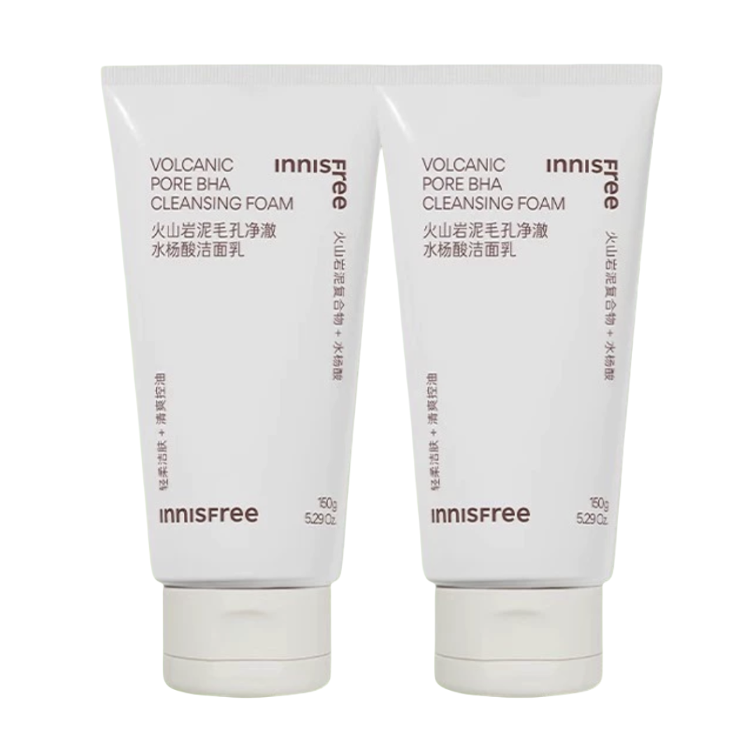 innisfree全新火山岩泥洗面奶150ml*2