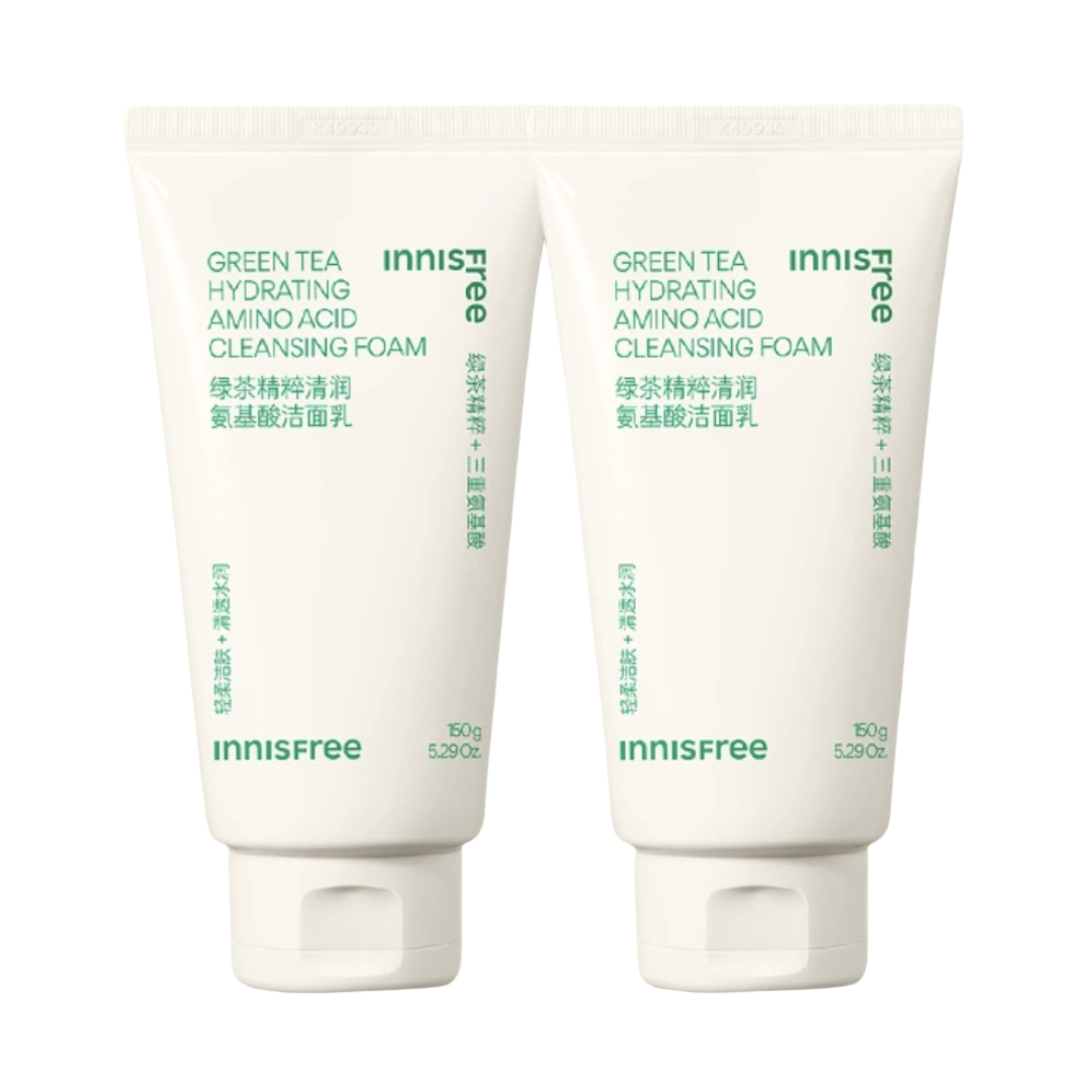 innisfree新升级绿茶洗面奶150ml*2