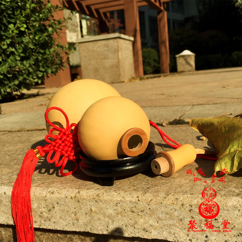 Boutique natural opening gourd decoration with faucet to attract wealth Fengshui large gourd pendant portable jug treasure gourd