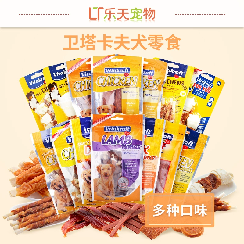 Lotte Pets Vitakraft Vitakraft Dog Snacks 80g Làm sạch răng Đồ ăn nhẹ cho chó - Đồ ăn vặt cho chó