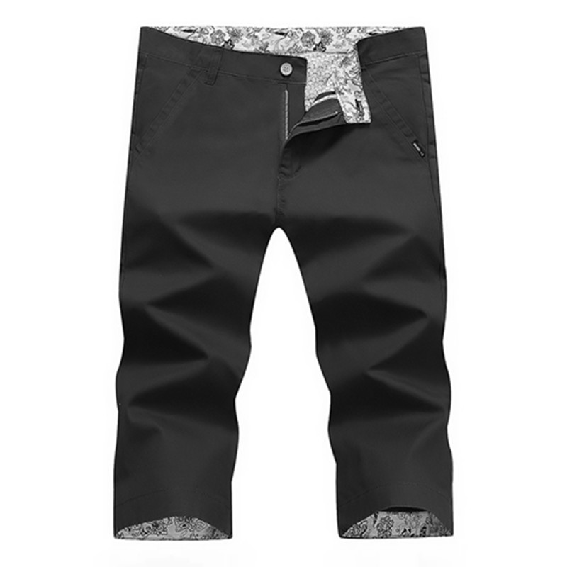 Mùa hè 2018 nam giản dị thời trang crop top cotton cotton Slim phiên bản Hàn Quốc của xu hướng quần yếm trẻ trung quần jeans nam