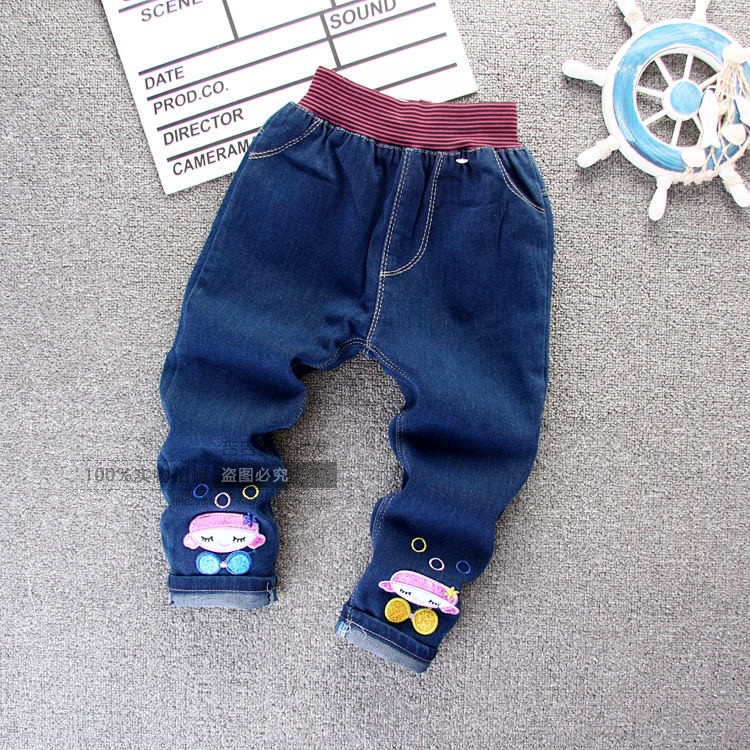 Quần trẻ em nhà máy lây lan trực tiếp trẻ em quần denim bé trai mùa thu quần áo trẻ em bán buôn quần bé gái quần áo trẻ em cao cấp