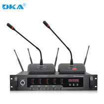 DKA Professional Digital Wireless Hand Handle Meeting System Microphone Chairman Representative Unit Gooseneck Desktop Microphone