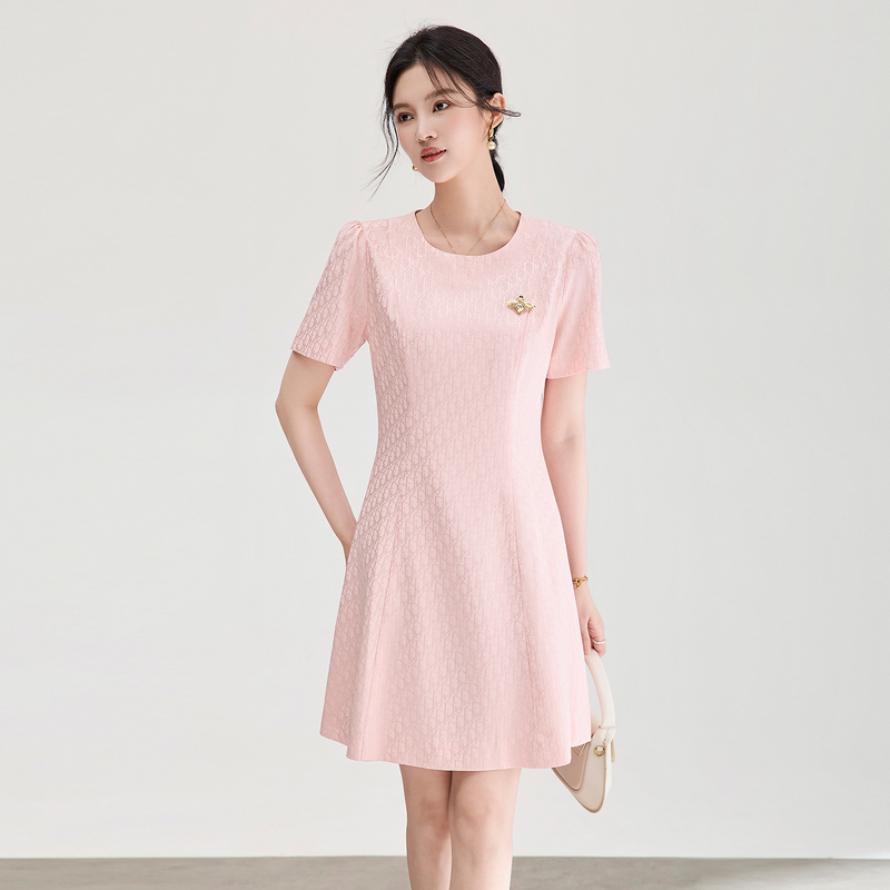 Women's Summer Dress 2026 New High-End Luxury Designer Jacquard Elegant Chanel-Style Dress with a Sense of Sophistication