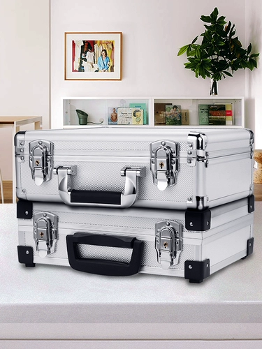 Металлический портативный универсальный косметический ящик для хранения