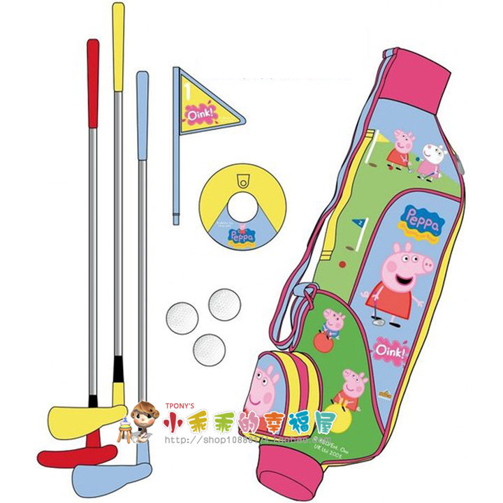 w6486 Indoor and outdoor sports Peppa Pig children's golf toy set 96
