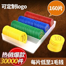 Chip Coin Casino Texas Holdem Mahjong Chip Card Chess Room Special Plastic Coin Card Set