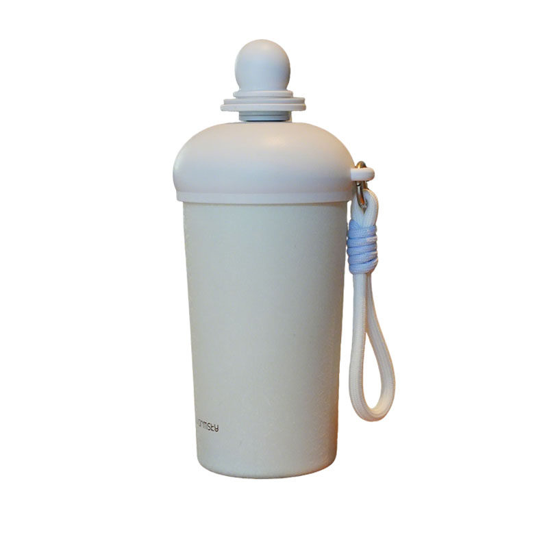 Warmsky吸管保温杯咖啡纯钛杯新款水杯女生大容量便携高颜值杯子