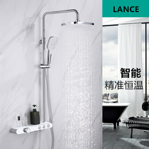 LANCE thermostatic sheller shower shower-shower suit Three-function key-press control anti-burn water-mixing valve self-junction nozzle