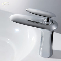 Export German tap cold and hot water basin faucet all copper single-hole tap basin washing hands faucet