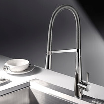 Roseket all - copper kitchen cooling and hot tap pull - pulled stretched sink washing basin faucet 360 degree rotation