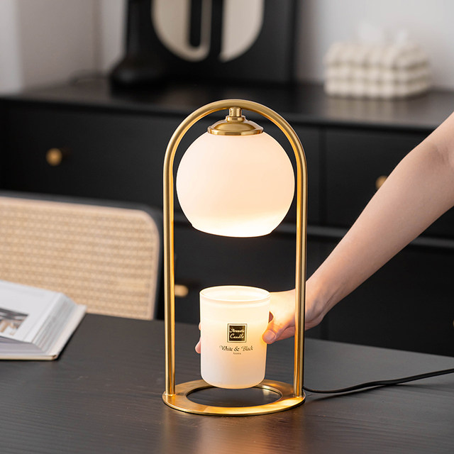 Garden Candle Original Melted Candle Lamp Simple Light Luxury Aromatherapy Candle Melted Wax Lamp Creative Night Light Bedroom Decorative Table Lamp