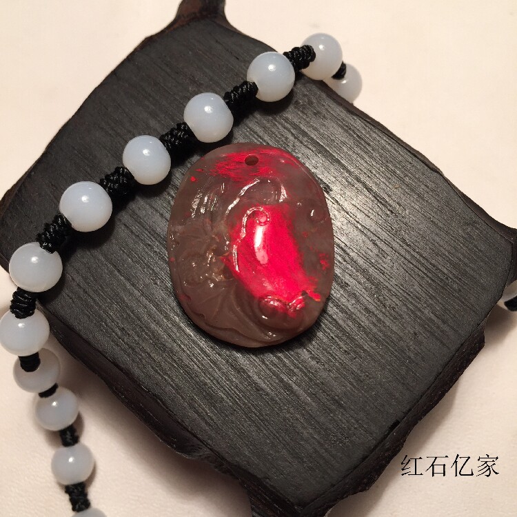 The shopkeeper recommends Changhua chicken blood stone pendant Small boutique pendant Collection good product Soft rigid ground fidelity