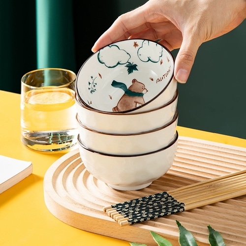 Сине-белый керамический комплект, посуда для еды для домашнего использования, подарочная коробка, подарок на день рождения