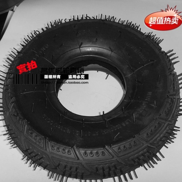 10-inch 6-layer thickened 4 10 3 50-4 outer tire 4 10-4 trolley outer belt 350-4 pneumatic tire inner tube