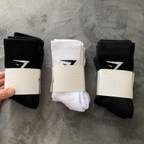 Close your eyes and rush GYM Shark CREW SOCKS 100% cotton professional sports breathable elastic seamless mid-calf socks