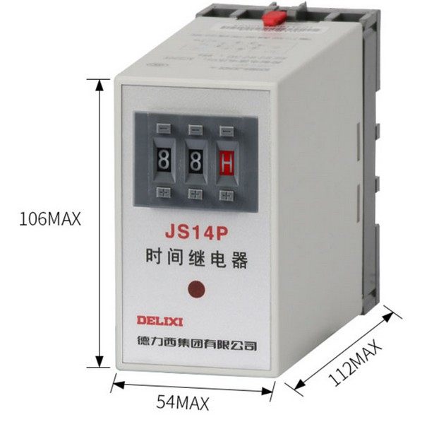 Delixi JS14P delay relay power delay 0 1 second-99 hours 1-99S AC220AC380V