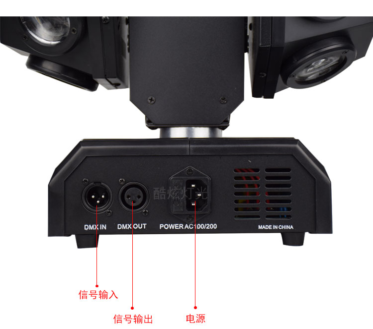 đèn led nhà xưởng 150w Cánh tay di chuyển đầu đèn LED chùm ánh sáng đầy đủ màu sắc bốn trong một thanh KTV spotlight laser ánh sáng sân khấu thiết bị chiếu sáng đèn led ngoài trời