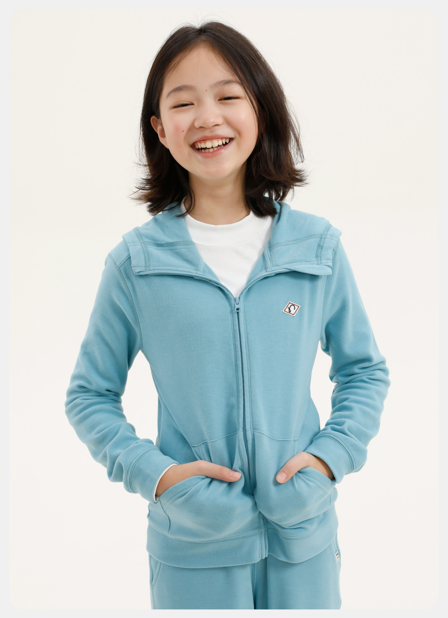 Capsule Naju Children's Clothing [Easy to Fold] Children's Sweatshirt Antibacterial Static-Free Lightweight Warm Fleece Zip-Up Jacket for Boys and Girls — 74