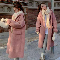 Pregnancy Woman Dress Winter Clothing Suit 2023 New Woolen Subcoat Big Coat Woman Autumn Winter Exterior Donning Coat Winter Two Sets